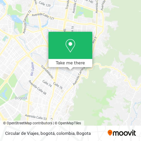 Circular de Viajes, bogotá, colombia map