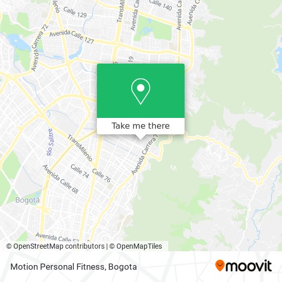 Motion Personal Fitness map