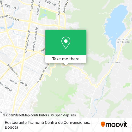 Restaurante Tramonti Centro de Convenciones map