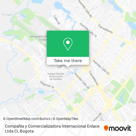 Compañía y Comercializadora Internacional Enlace Ltda Ci map