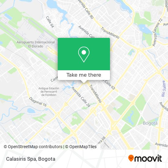 Mapa de Calasiris Spa