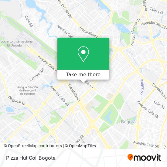 Pizza Hut Col map