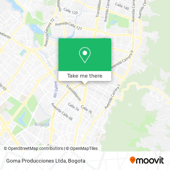 Goma Producciones Ltda map