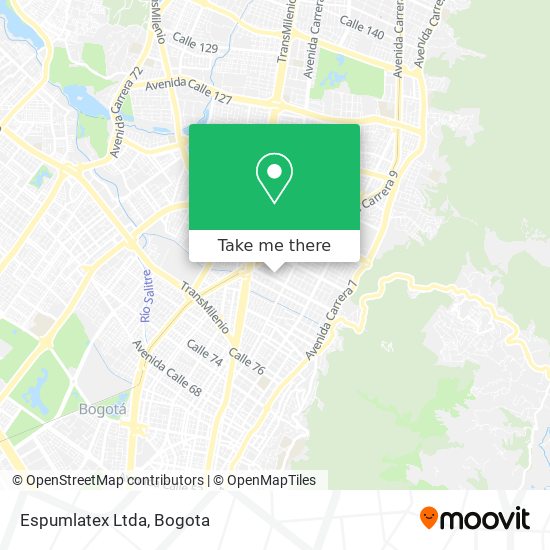 Mapa de Espumlatex Ltda