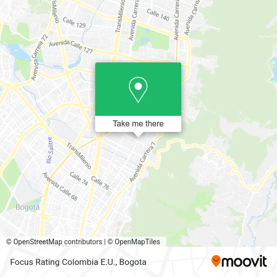 Focus Rating Colombia E.U. map