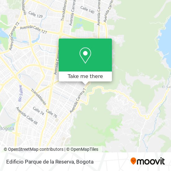 Edificio Parque de la Reserva map