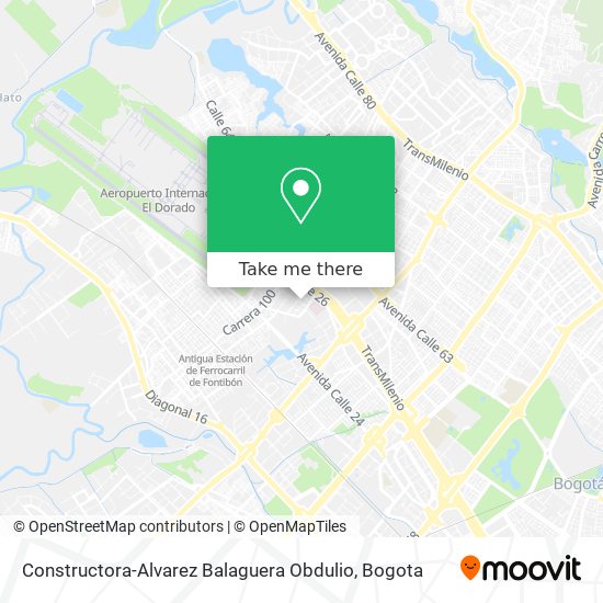 Mapa de Constructora-Alvarez Balaguera Obdulio
