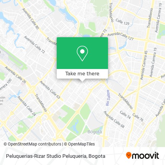 Peluquerias-Rizar Studio Peluquería map