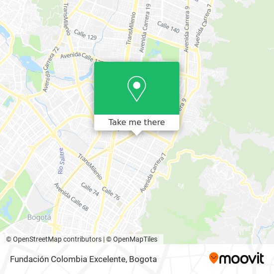 Fundación Colombia Excelente map