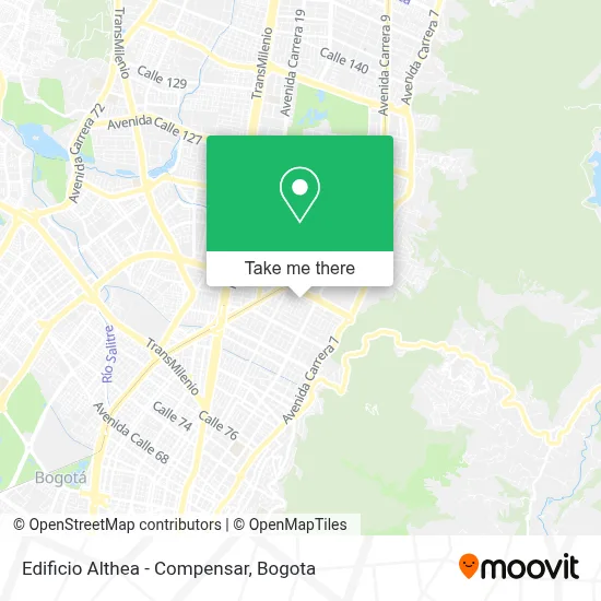 Edificio Althea - Compensar map