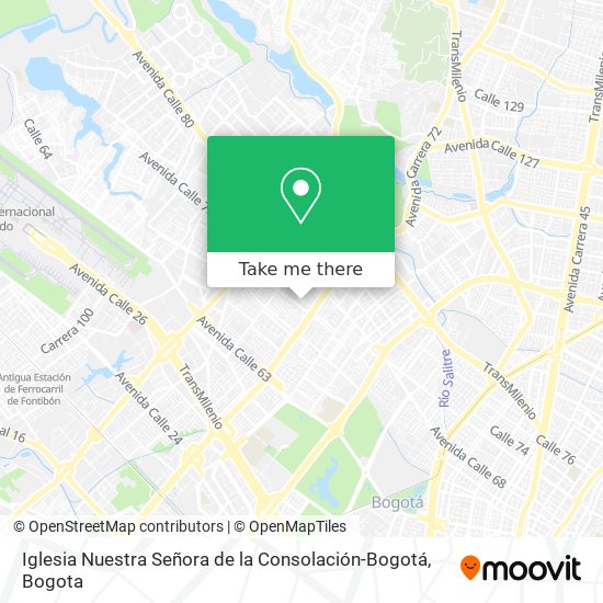 Mapa de Iglesia Nuestra Señora de la Consolación-Bogotá