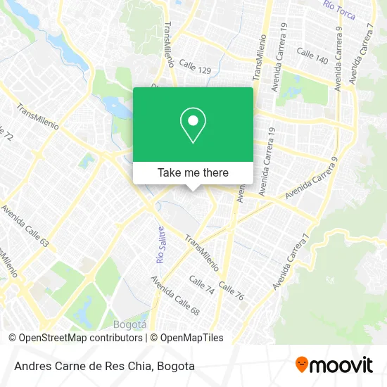 Andres Carne de Res Chia map