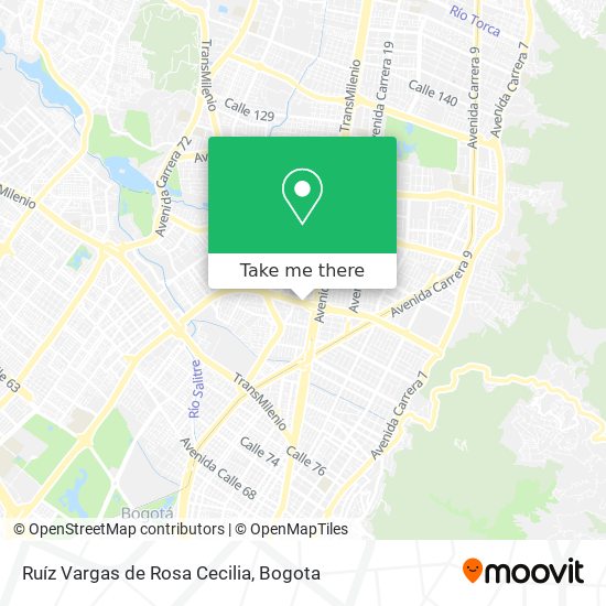Ruíz Vargas de Rosa Cecilia map