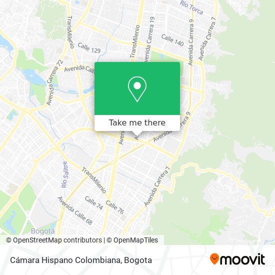 Cámara Hispano Colombiana map