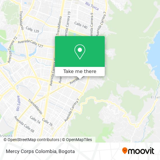 Mercy Corps Colombia map