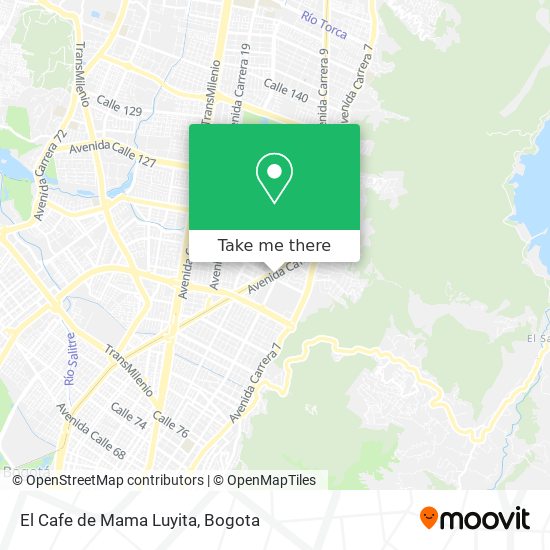 El Cafe de Mama Luyita map