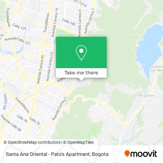 Santa Ana Oriental - Pato's Apartment map