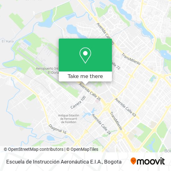 Escuela de Instrucción Aeronáutica E.I.A. map