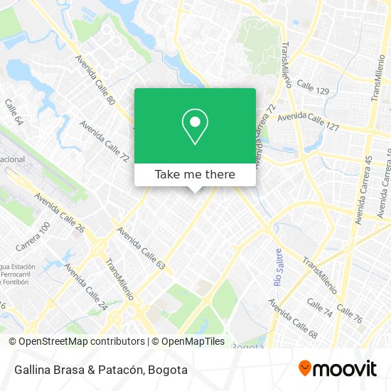 Mapa de Gallina Brasa & Patacón