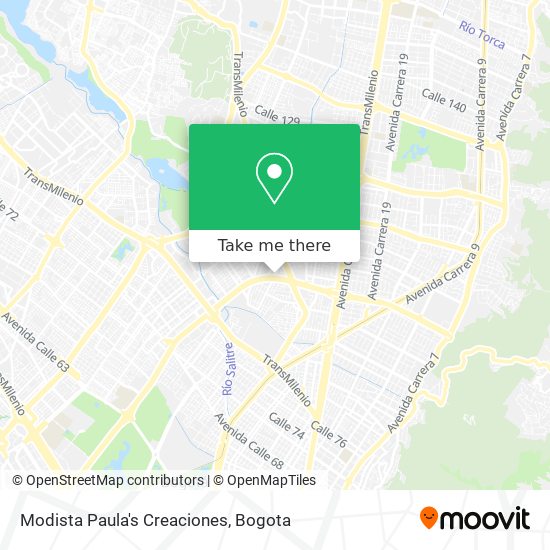 Modista Paula's Creaciones map
