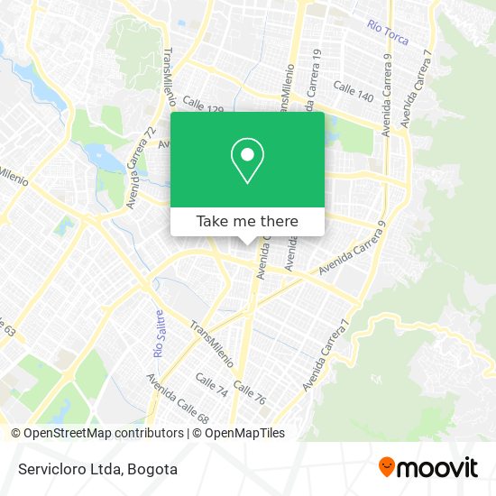 Mapa de Servicloro Ltda