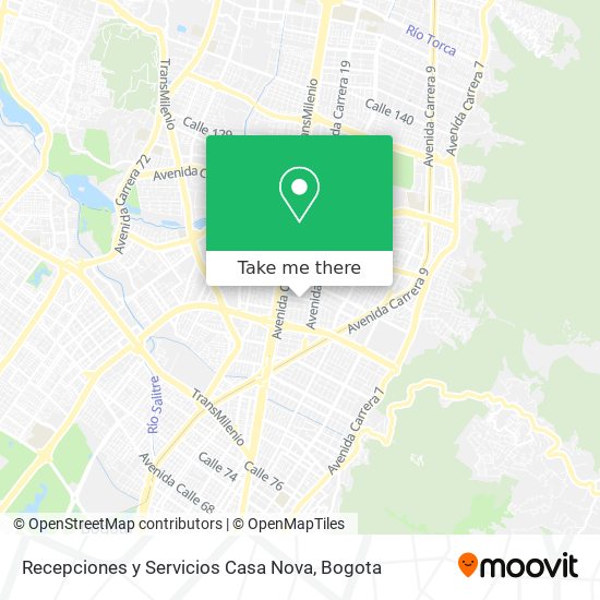 Recepciones y Servicios Casa Nova map