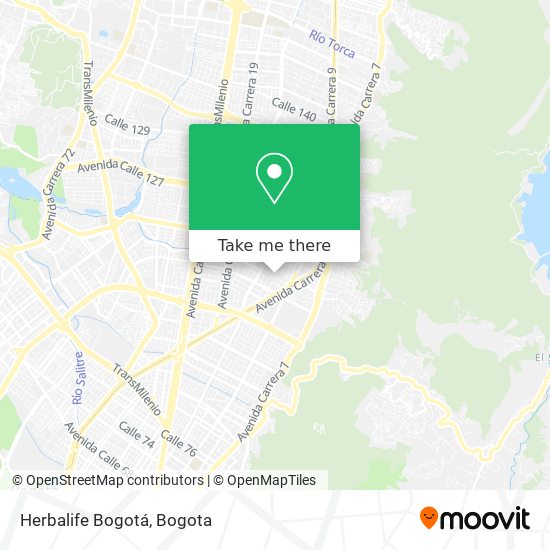 Herbalife Bogotá map