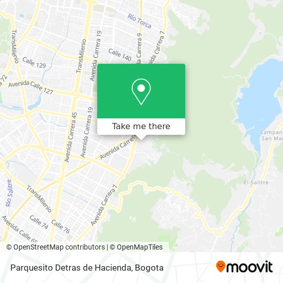 Parquesito Detras de Hacienda map