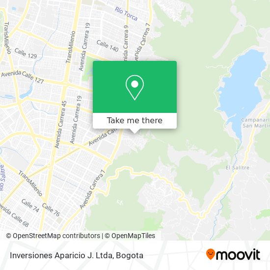 Inversiones Aparicio J. Ltda map