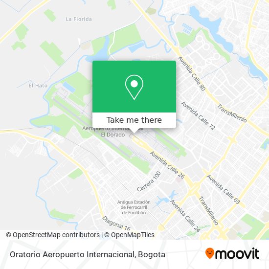 Oratorio Aeropuerto Internacional map