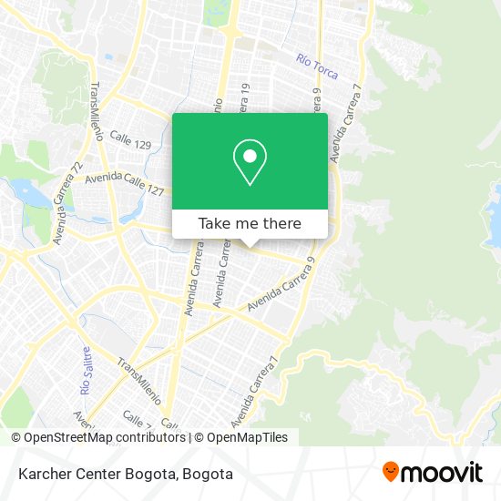 Karcher Center Bogota map
