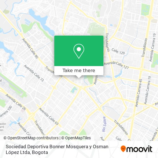 Sociedad Deportiva Bonner Mosquera y Osman López Ltda map