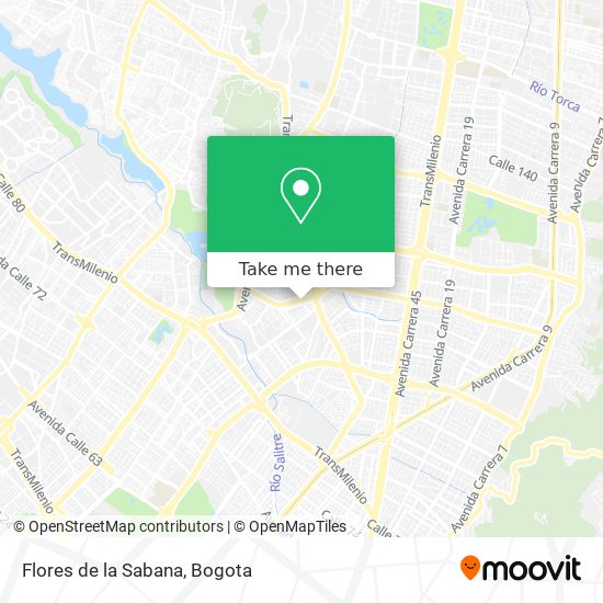 Flores de la Sabana map