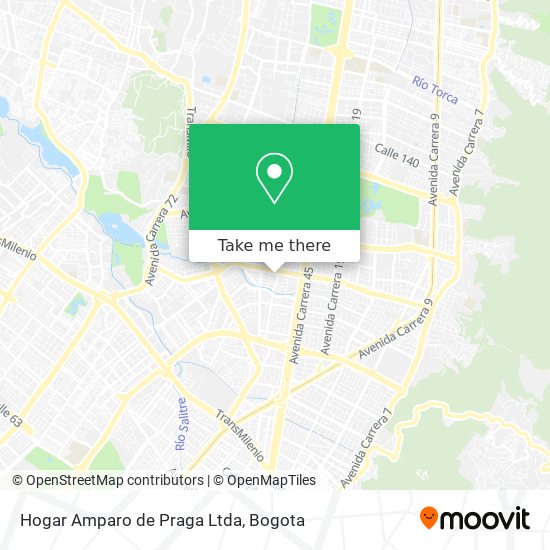 Mapa de Hogar Amparo de Praga Ltda