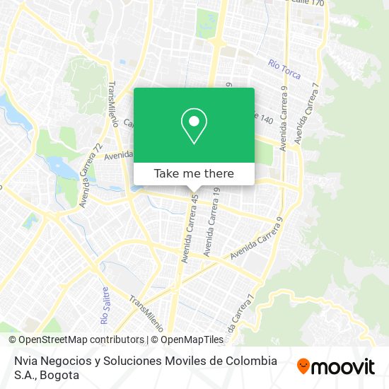 Nvia Negocios y Soluciones Moviles de Colombia S.A. map