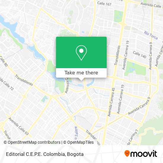 Mapa de Editorial C.E.P.E. Colombia