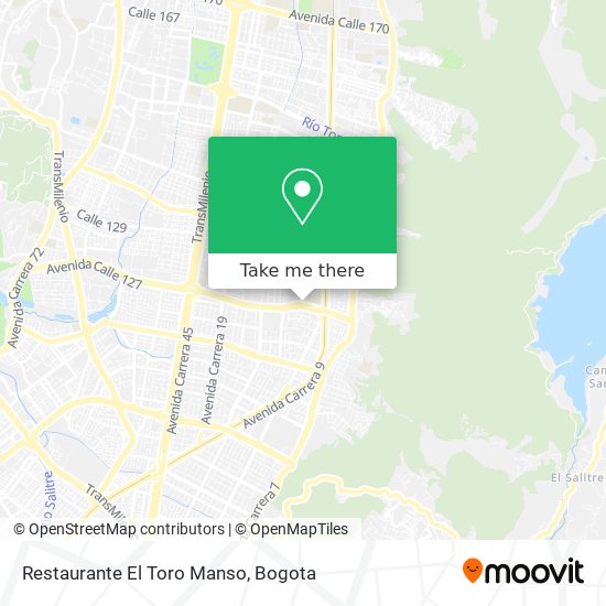 Restaurante El Toro Manso map