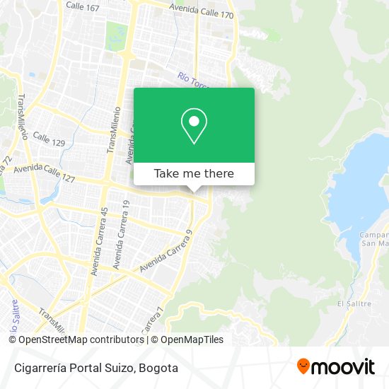 Cigarrería Portal Suizo map