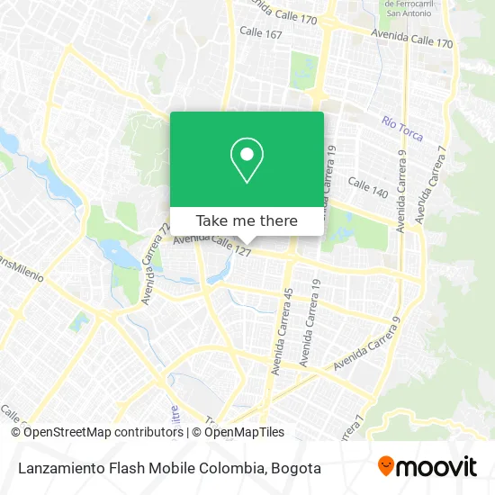 Lanzamiento Flash Mobile Colombia map
