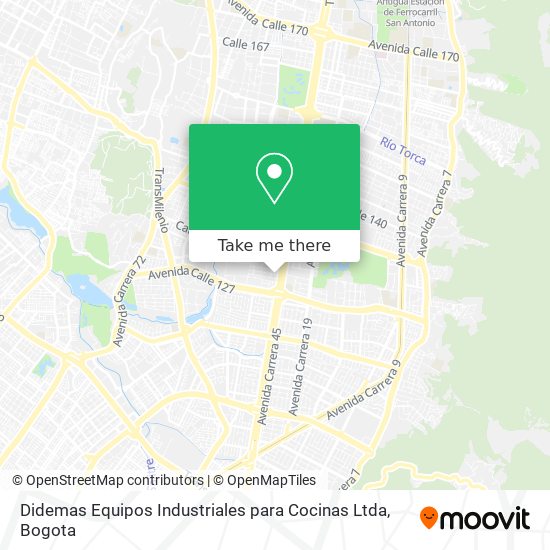 Didemas Equipos Industriales para Cocinas Ltda map