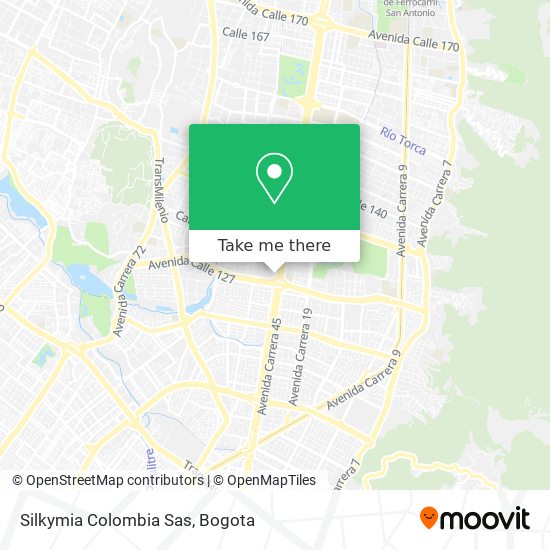 Mapa de Silkymia Colombia Sas