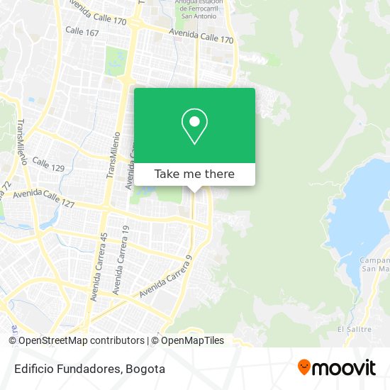 Edificio Fundadores map