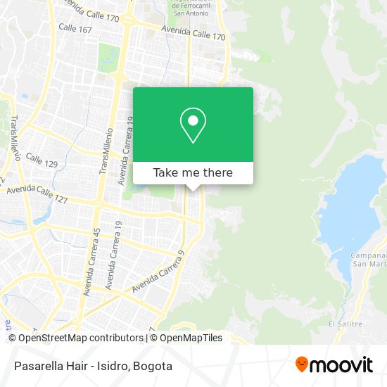 Pasarella Hair - Isidro map
