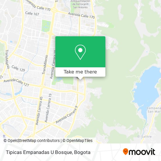 Tipicas Empanadas U Bosque map