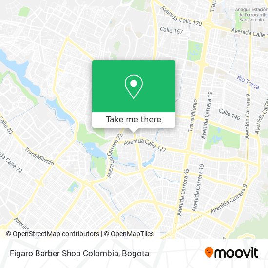 Figaro Barber Shop Colombia map