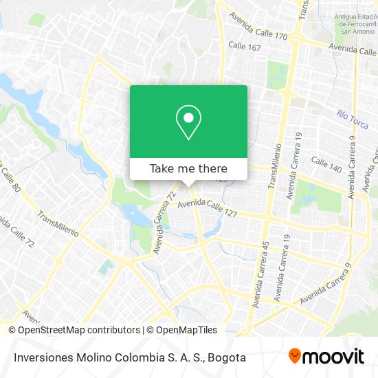 Inversiones Molino Colombia S. A. S. map