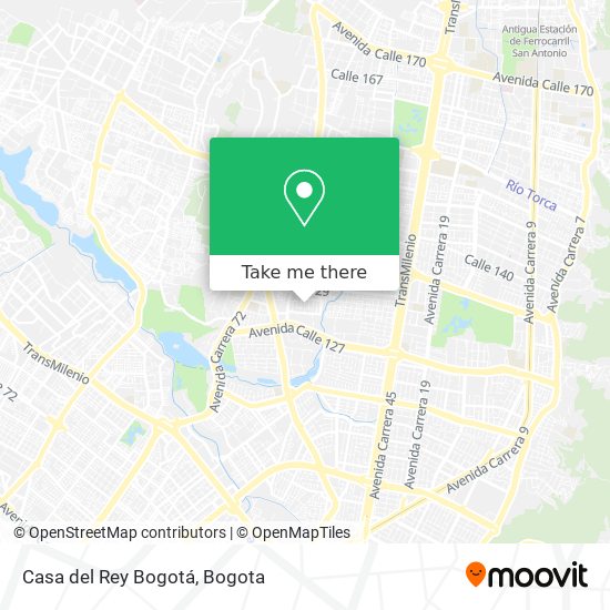 Casa del Rey Bogotá map
