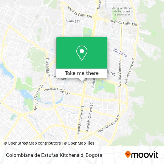 Colombiana de Estufas Kitchenaid map