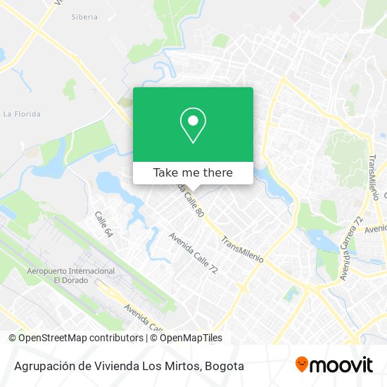 Mapa de Agrupación de Vivienda Los Mirtos