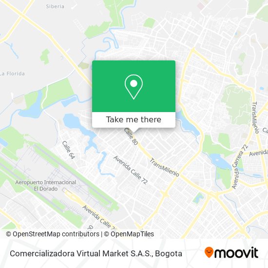 Mapa de Comercializadora Virtual Market S.A.S.